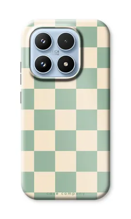 Checkered Mint, Coque renforcée Xiaomi 17