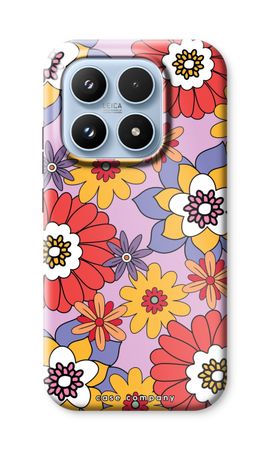 Retro Flowers - Purple