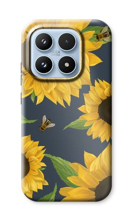 Sunflower and bees