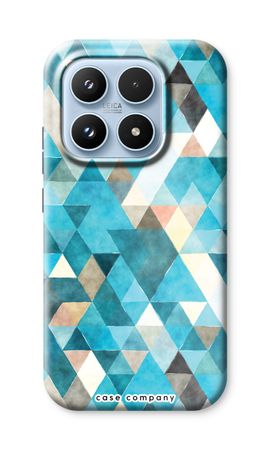 Coloured triangles blue