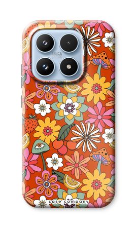 Retro Flowers - Red