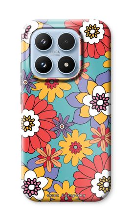 Retro Flowers - Blue