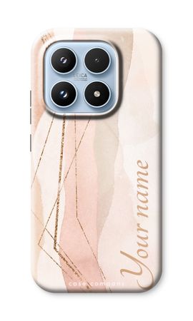 Gold Lines Namecase - Blush