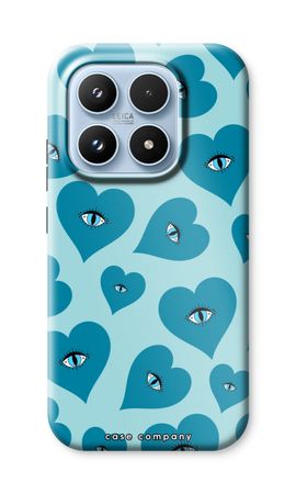 Blue heart eyes