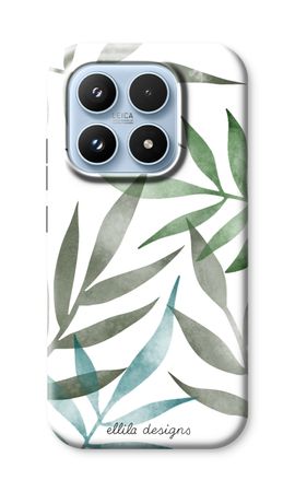 Tropical watercolor leaves