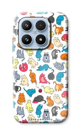 Colourful cats