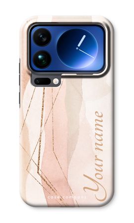 Gold Lines Namecase - Blush