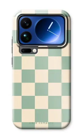 Checkered Mint, Xiaomi 17 Pro Max robuste Hülle