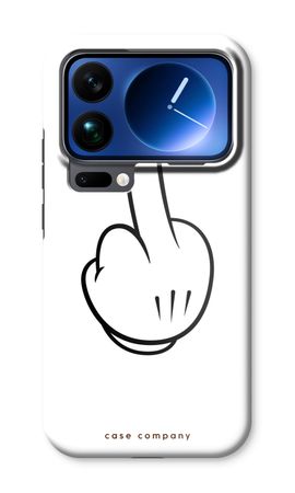 Mittelfinger weiß