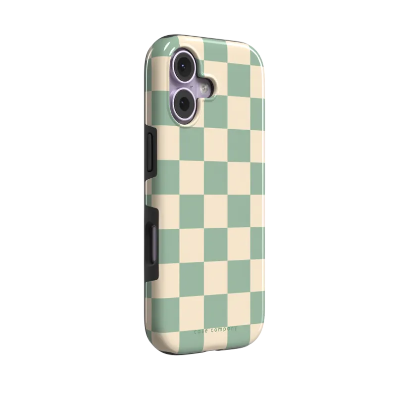 Checkered Mint, MagSafe Tough case