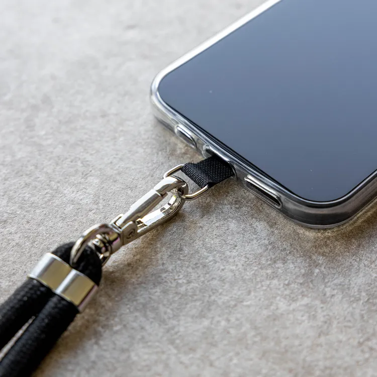 Black adjustable phone cord