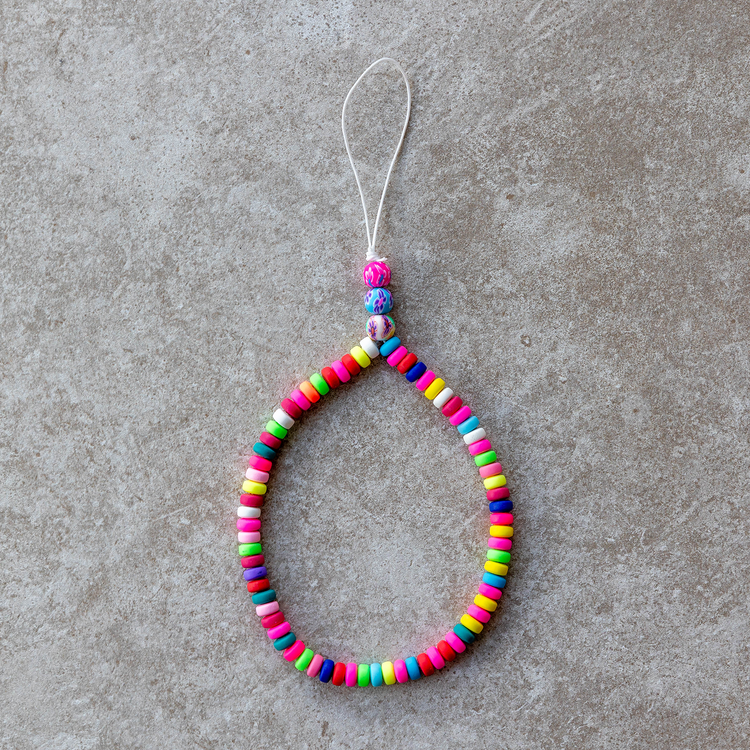 Buntes Perlen-Handyarmband