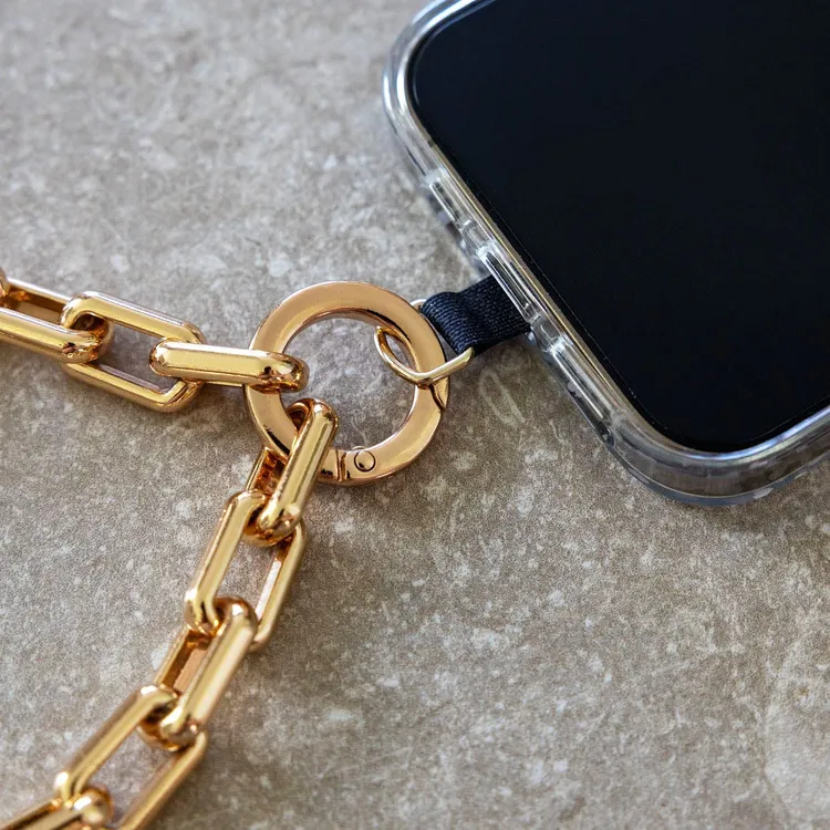 Gold-Colored Phone Wristlet