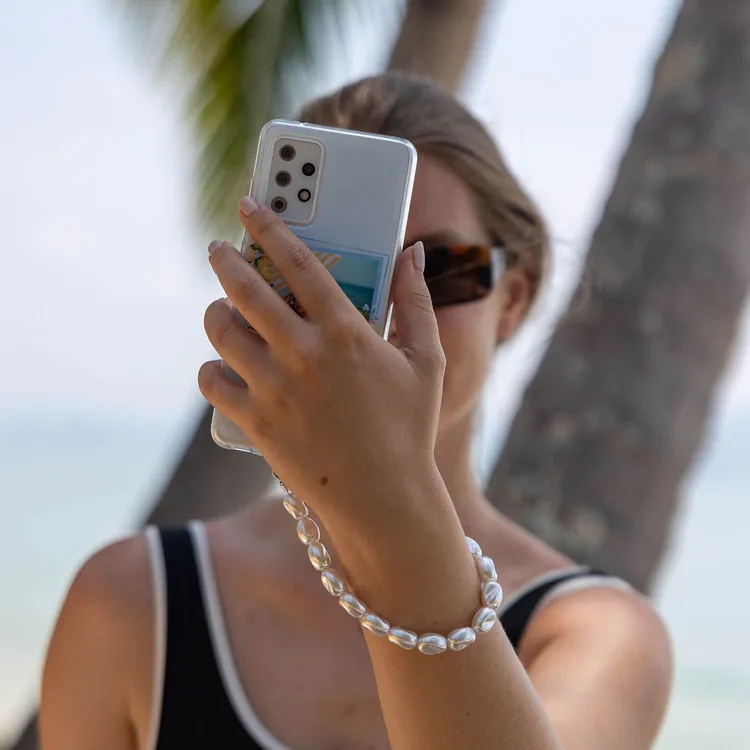 Pearl Phone Wristlet