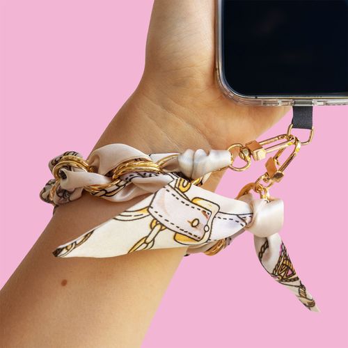 Bracelet de Téléphone avec Foulard en Soie